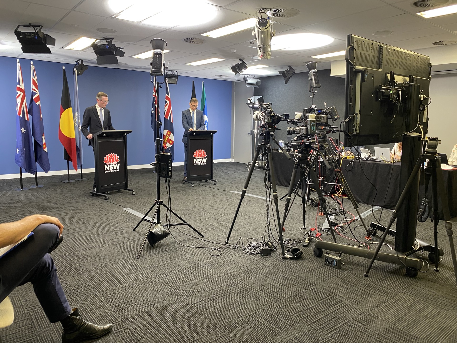 A full multi-camera kit loaded in on set